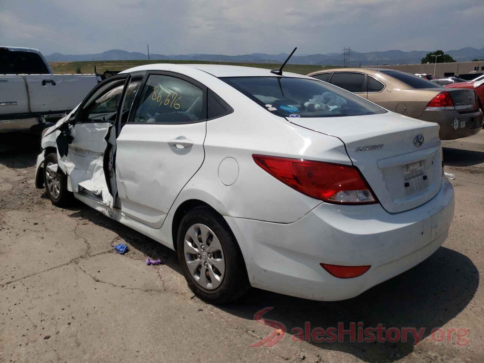 KMHCT4AE2GU159879 2016 HYUNDAI ACCENT