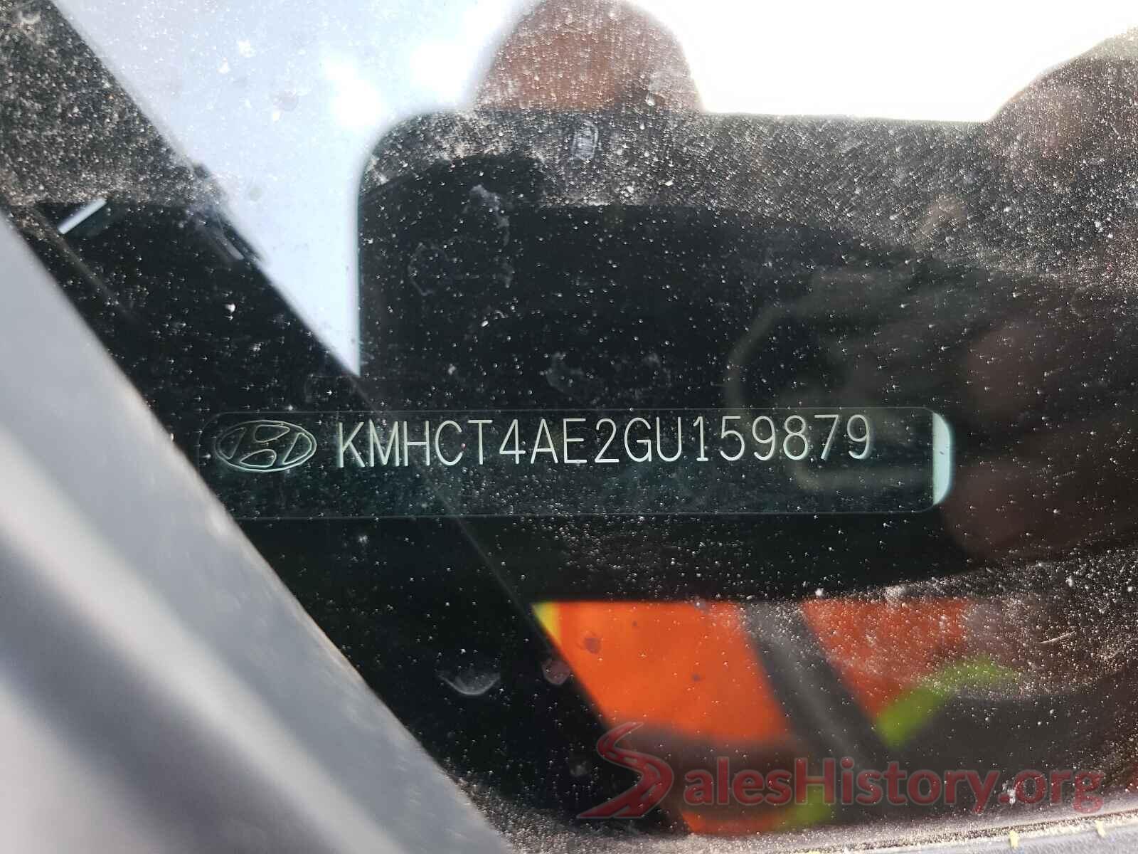 KMHCT4AE2GU159879 2016 HYUNDAI ACCENT