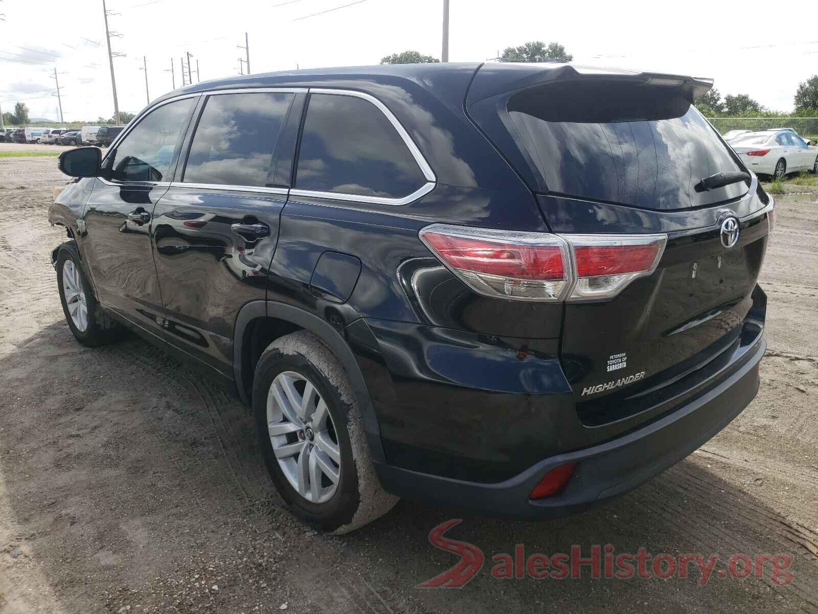 5TDZARFH7GS017925 2016 TOYOTA HIGHLANDER