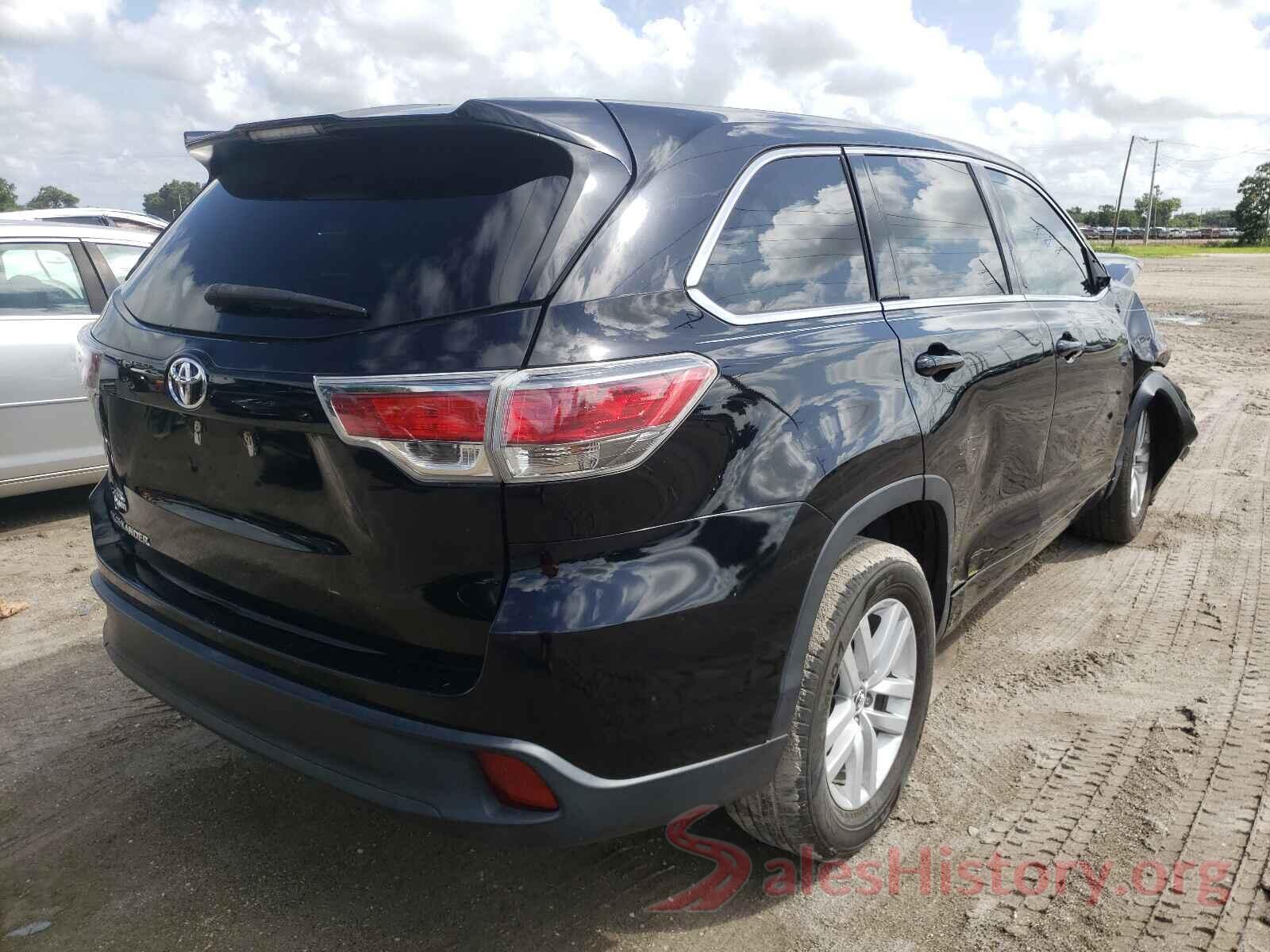 5TDZARFH7GS017925 2016 TOYOTA HIGHLANDER