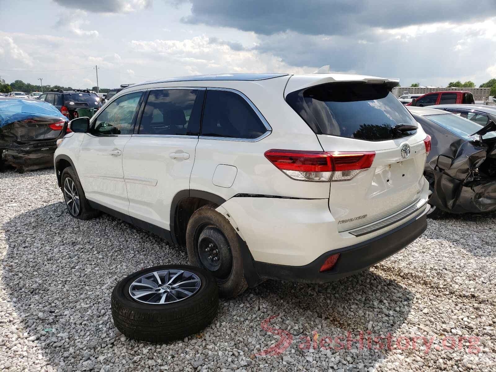 5TDJZRFH9KS601306 2019 TOYOTA HIGHLANDER