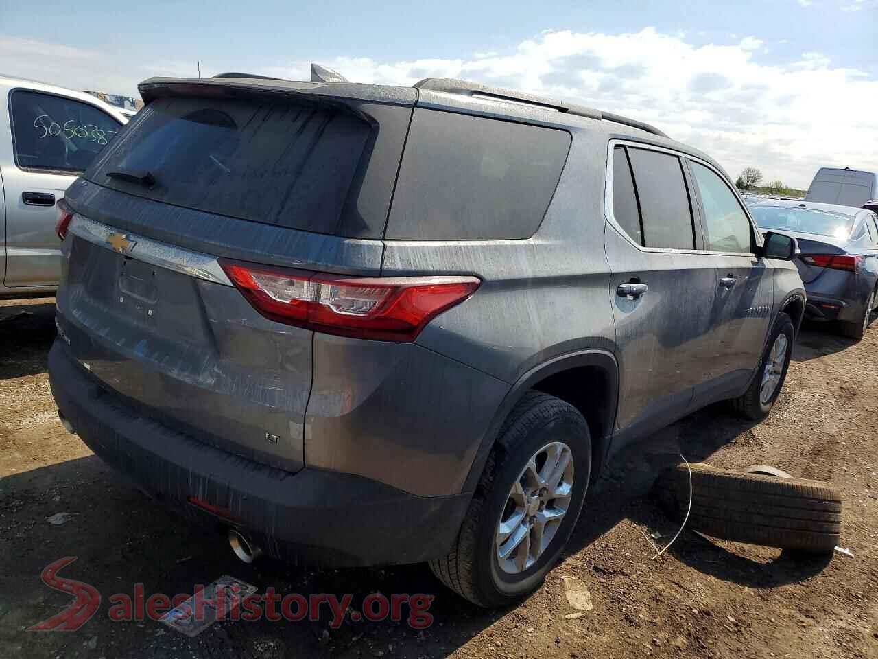 2021 CHEVROLET TRAVERSE VIN 1GNEVGKW2MJ132122, right side view