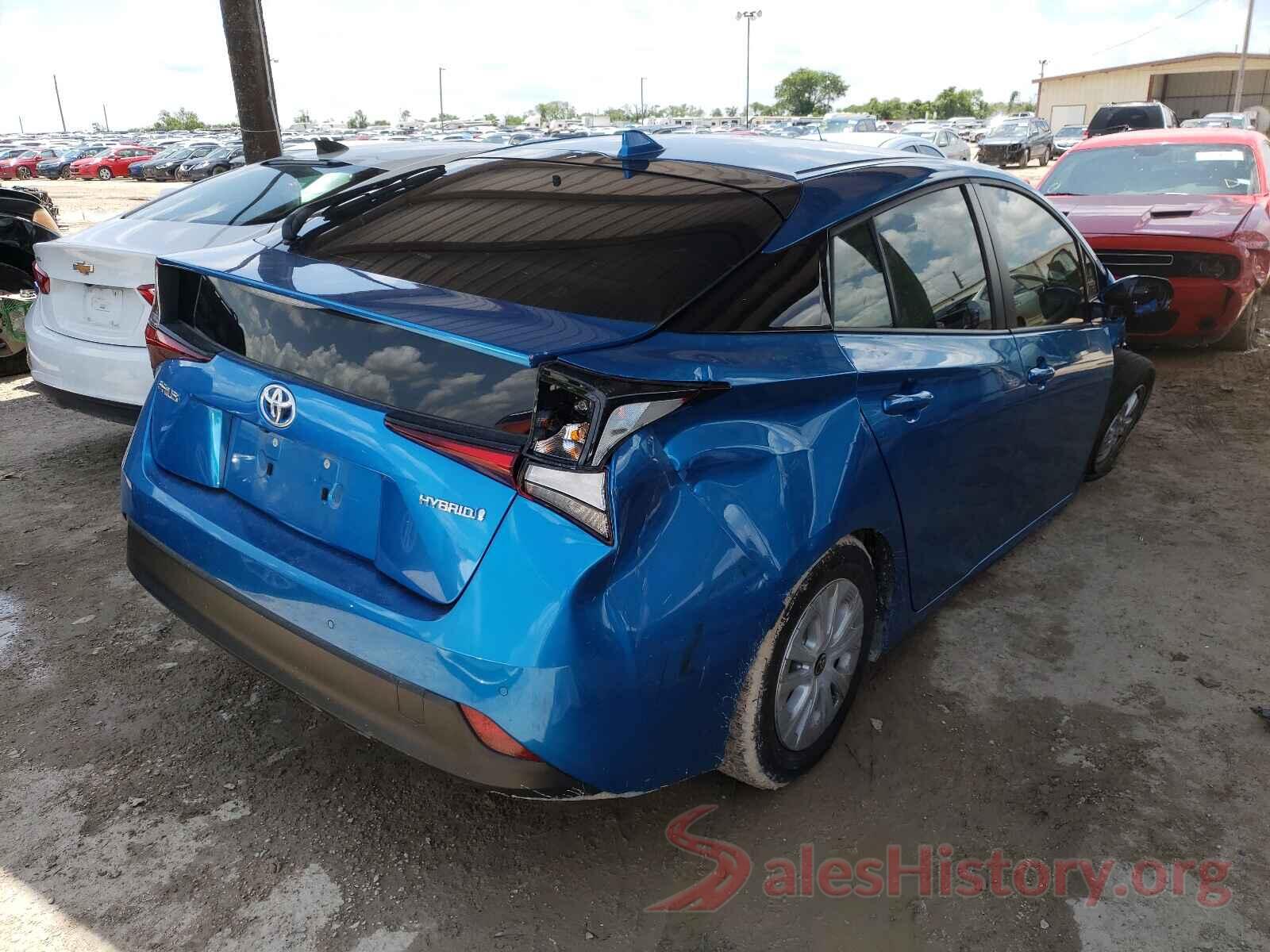 JTDKARFU0K3090417 2019 TOYOTA PRIUS