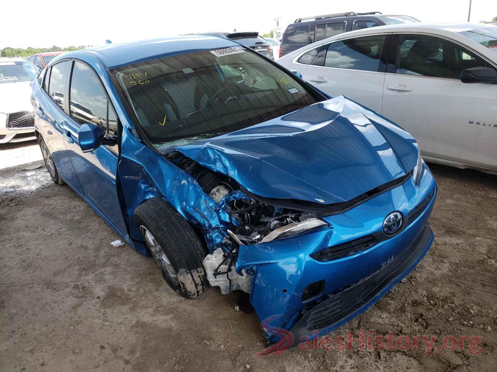 JTDKARFU0K3090417 2019 TOYOTA PRIUS