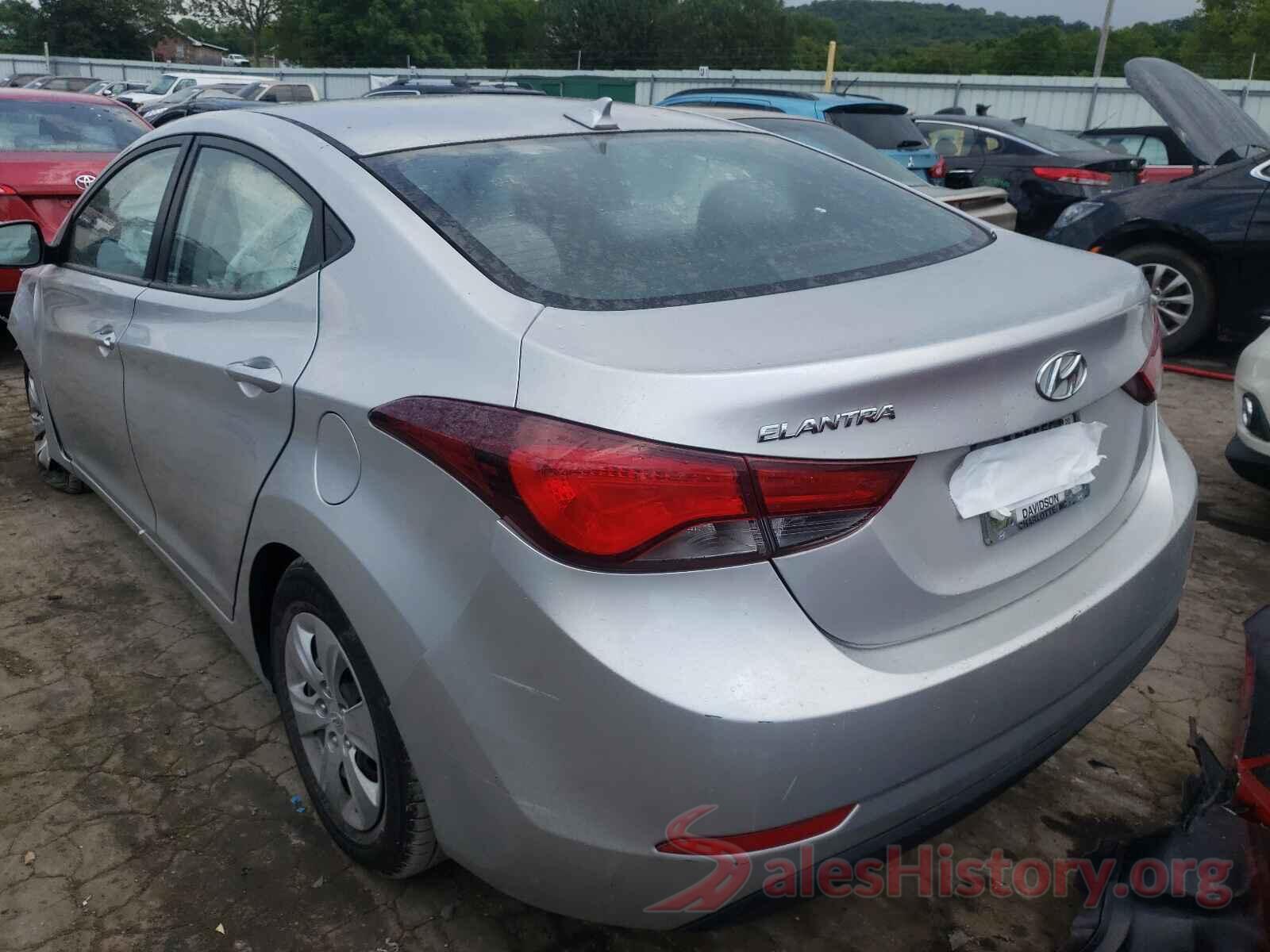 5NPDH4AE4GH757993 2016 HYUNDAI ELANTRA