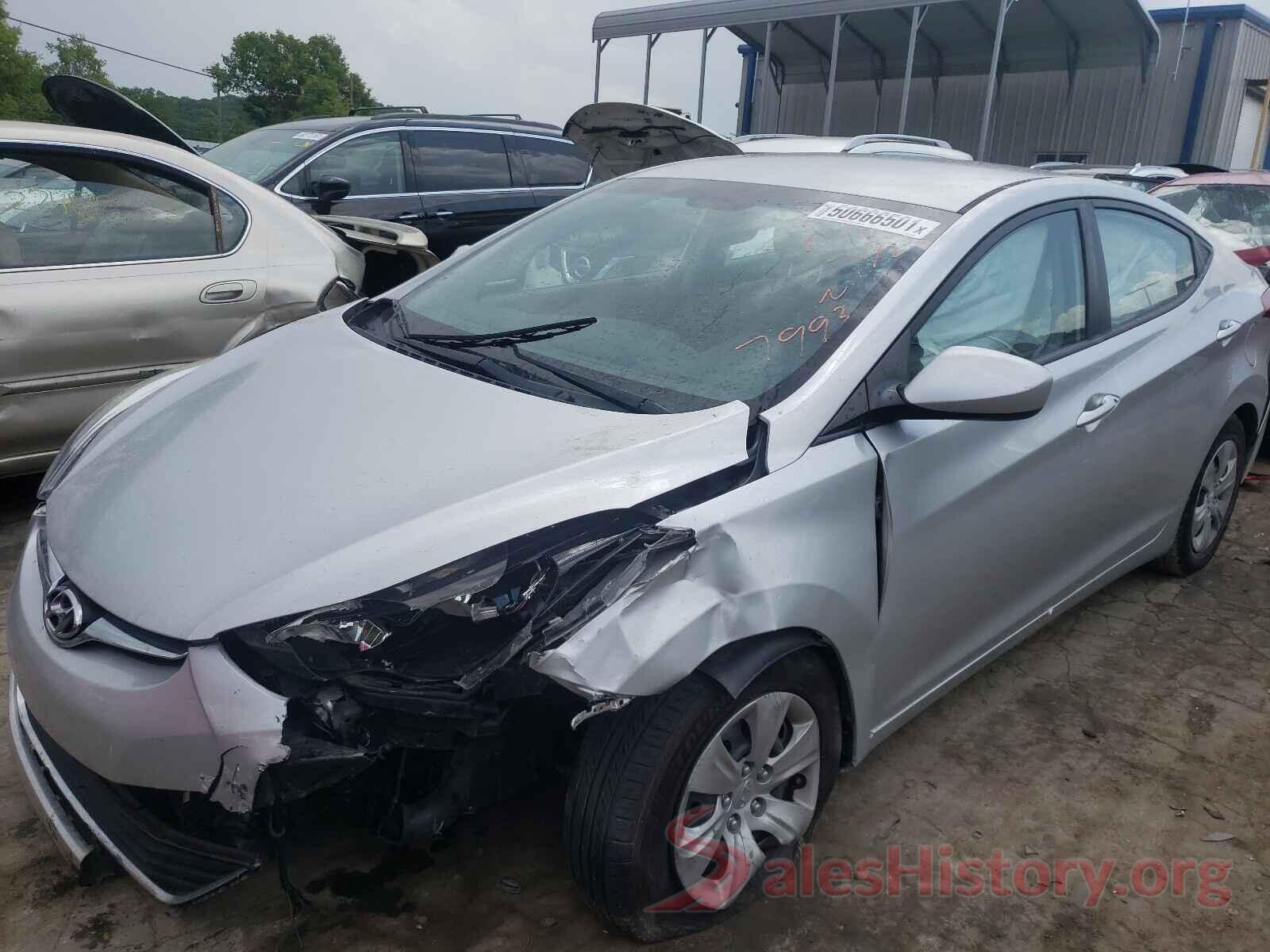 5NPDH4AE4GH757993 2016 HYUNDAI ELANTRA