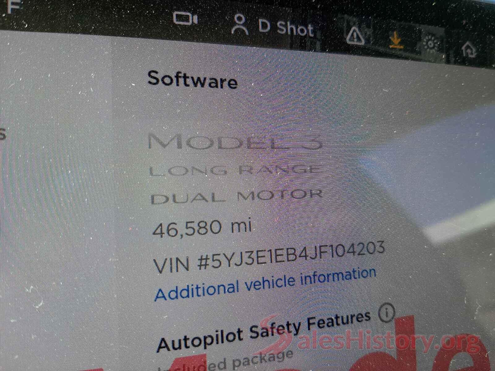 5YJ3E1EB4JF104203 2018 TESLA MODEL 3