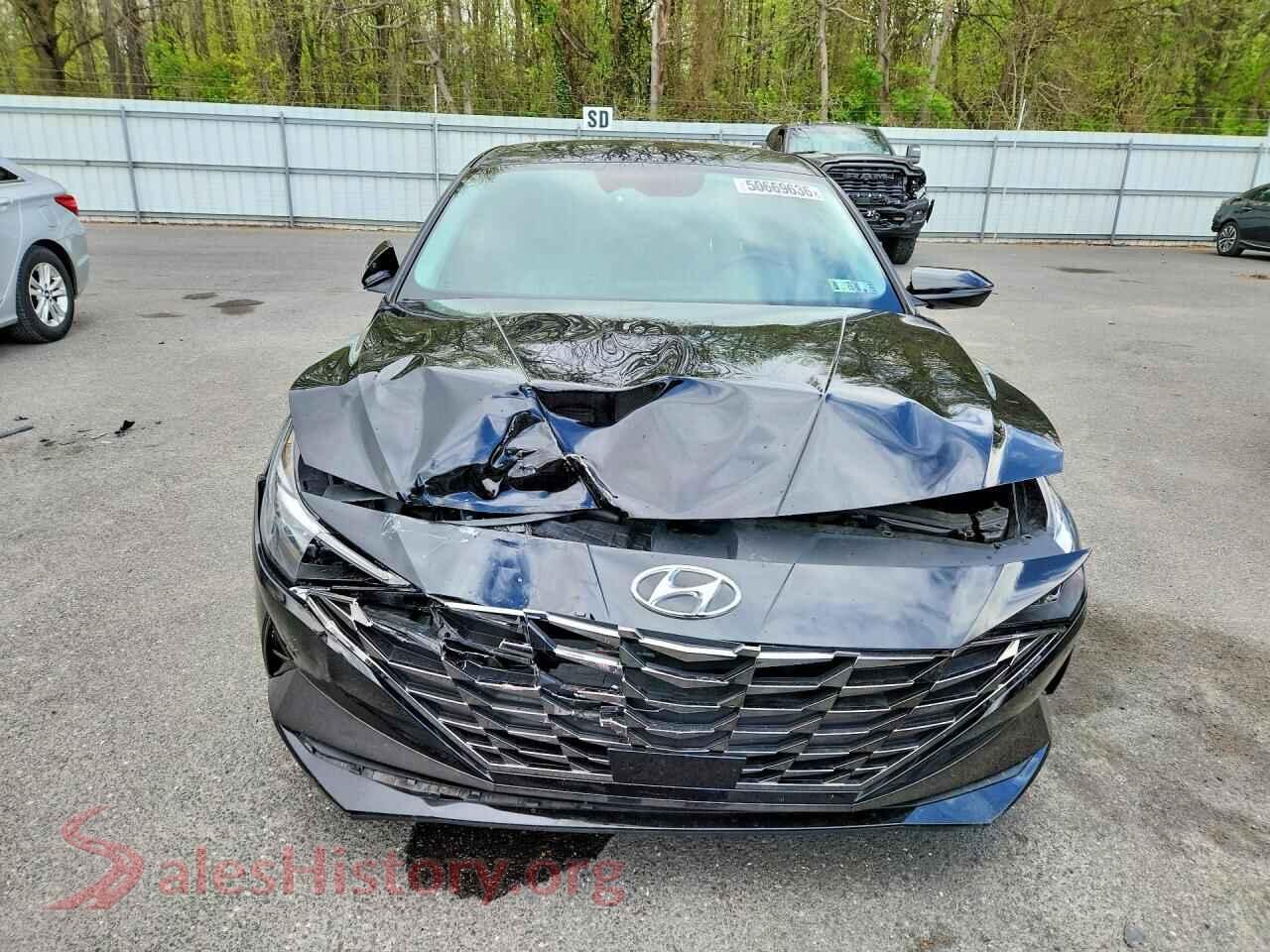 2023 HYUNDAI ELANTRA VIN 5NPLP4AG0PH105503, rear view