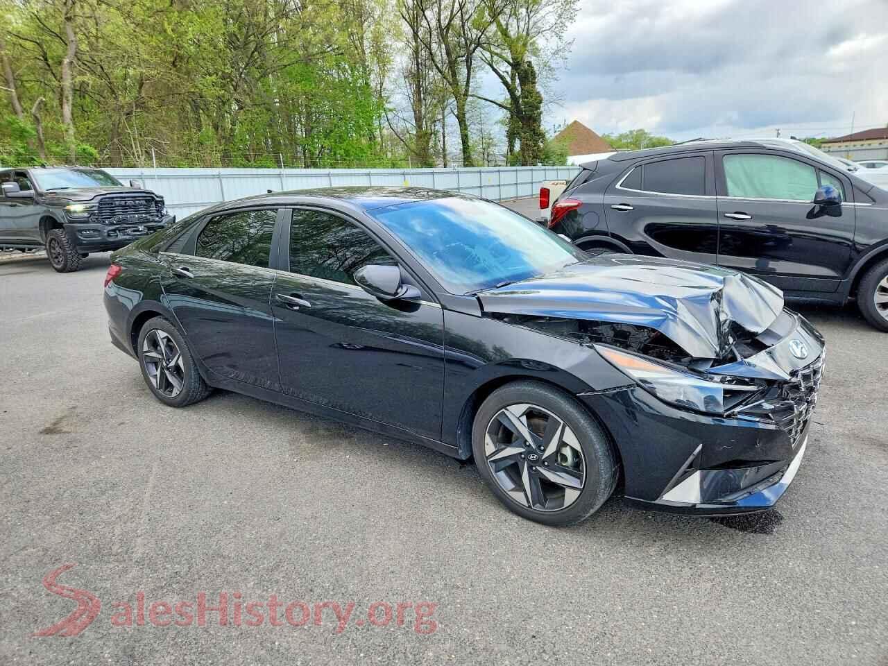 2023 HYUNDAI ELANTRA VIN 5NPLP4AG0PH105503, rear 3/4 view