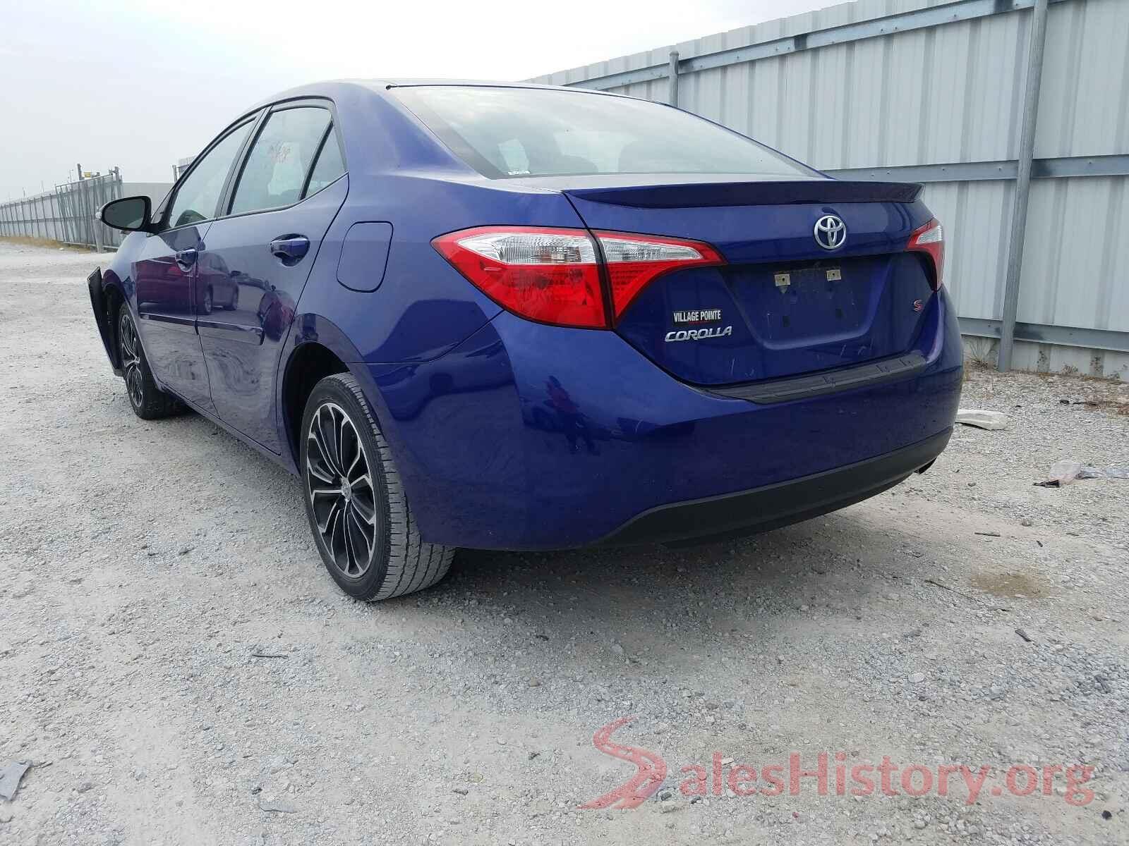 5YFBURHEXGP538240 2016 TOYOTA COROLLA