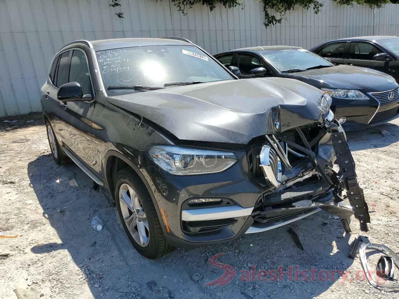 5UXTY5C06M9H76277 2021 BMW X3