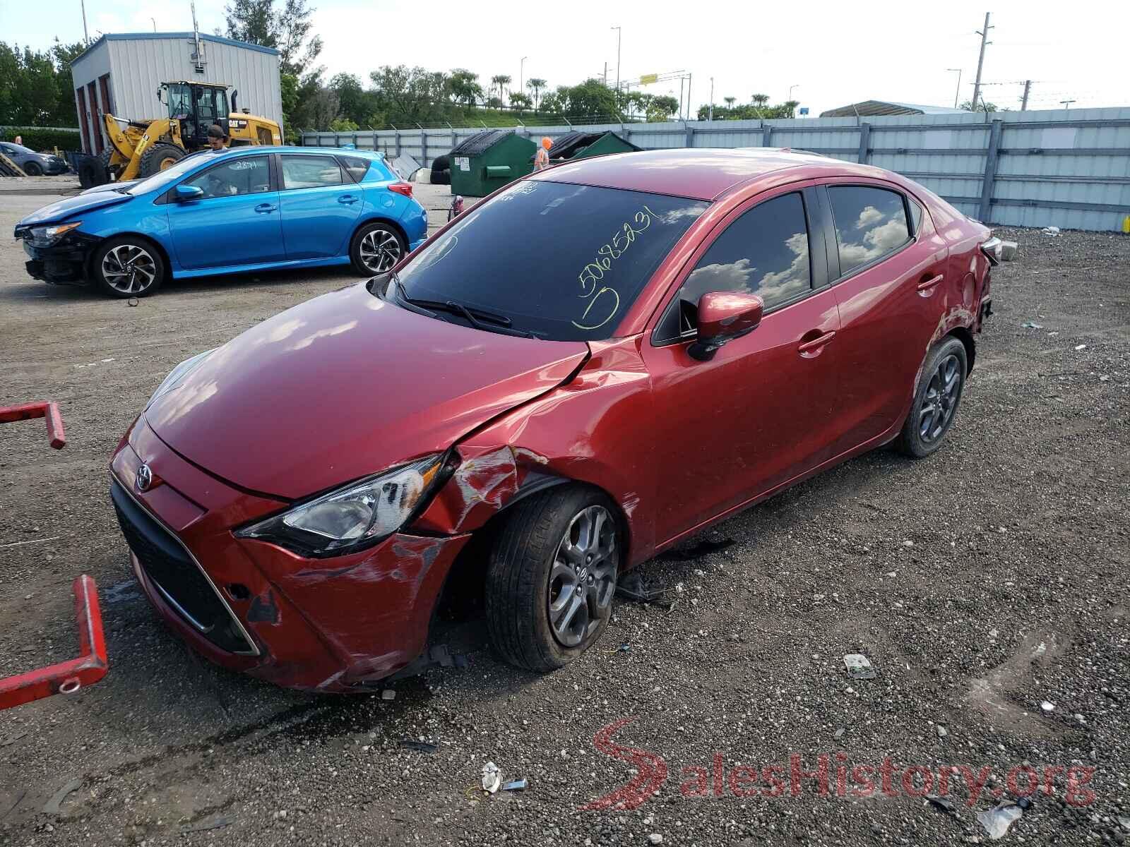 3MYDLBYV3KY516402 2019 TOYOTA YARIS