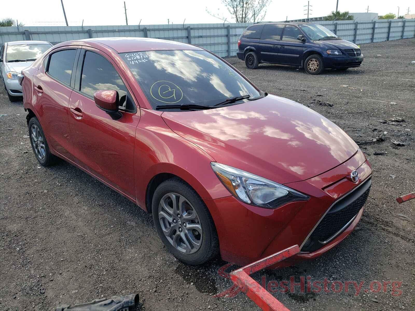 3MYDLBYV3KY516402 2019 TOYOTA YARIS