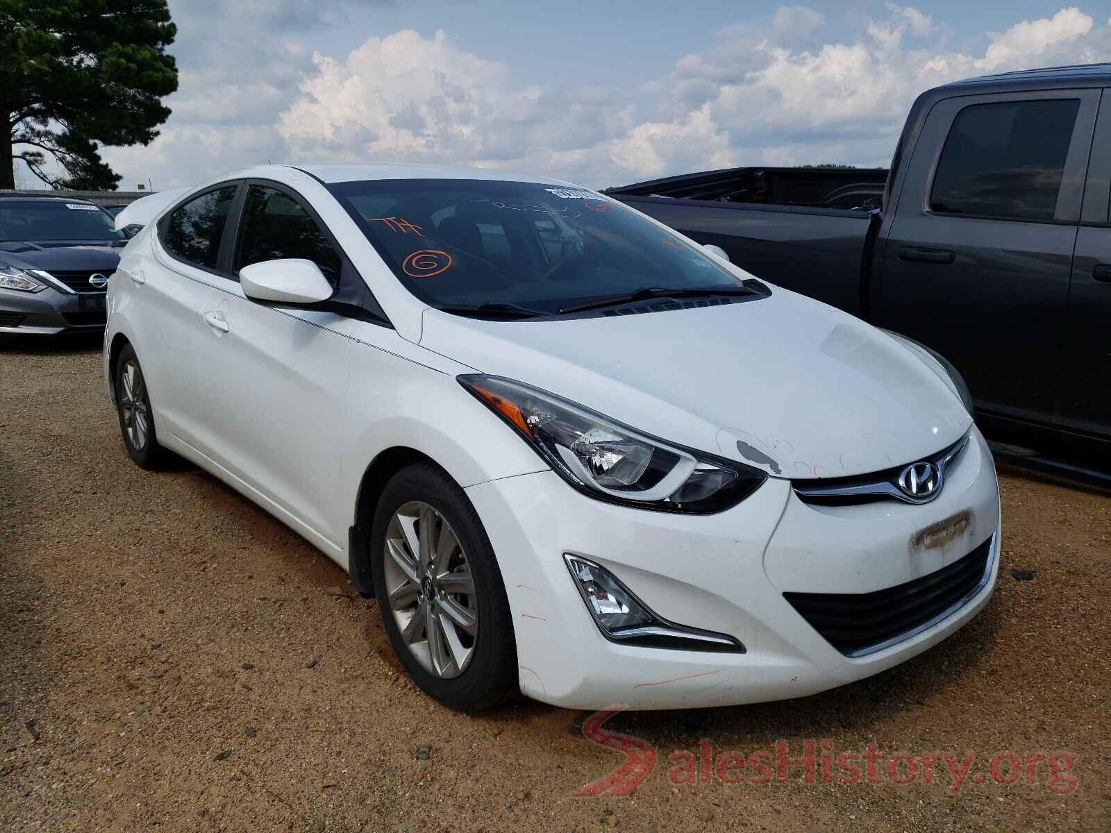 5NPDH4AE0GH656580 2016 HYUNDAI ELANTRA