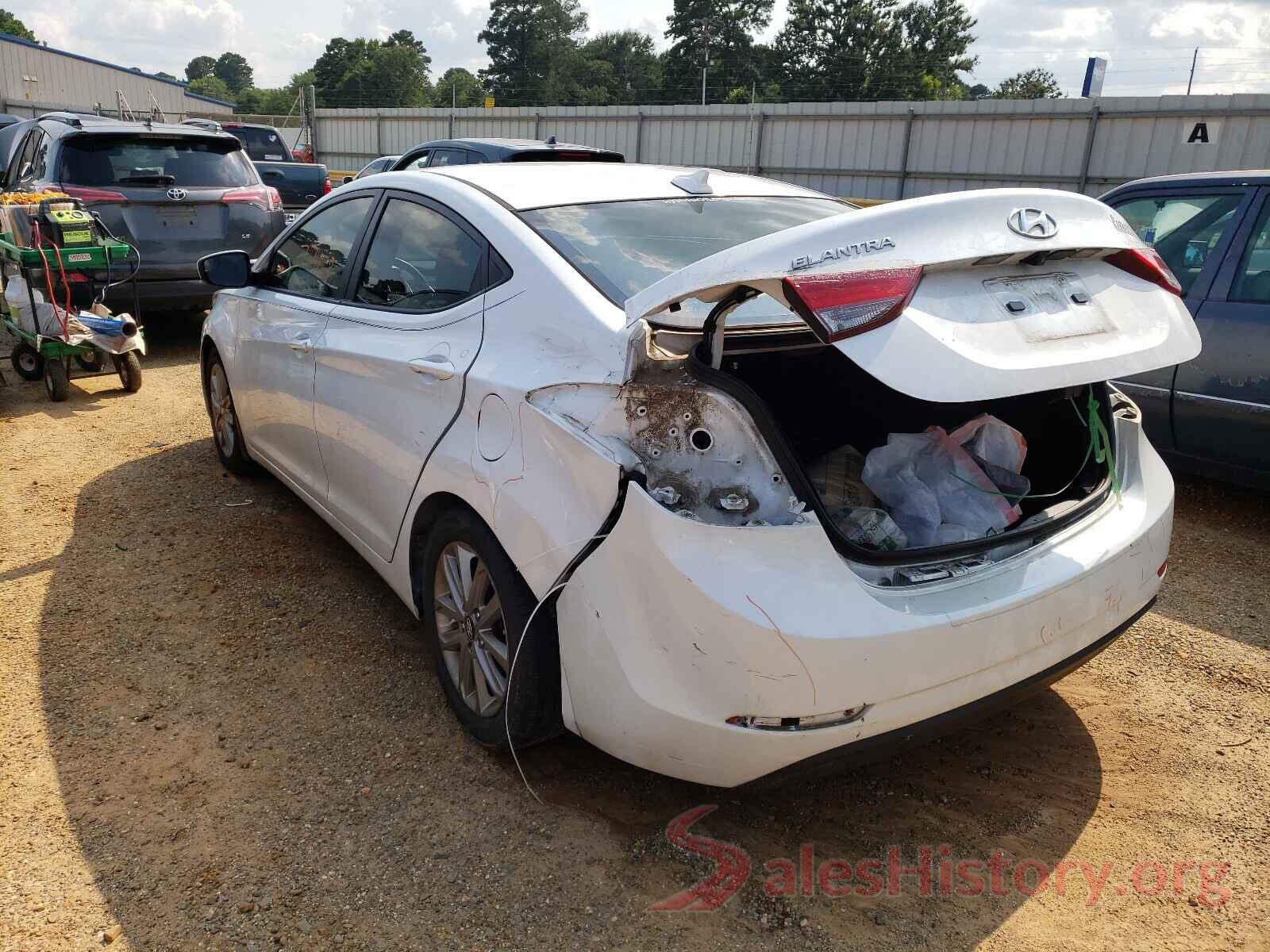 5NPDH4AE0GH656580 2016 HYUNDAI ELANTRA