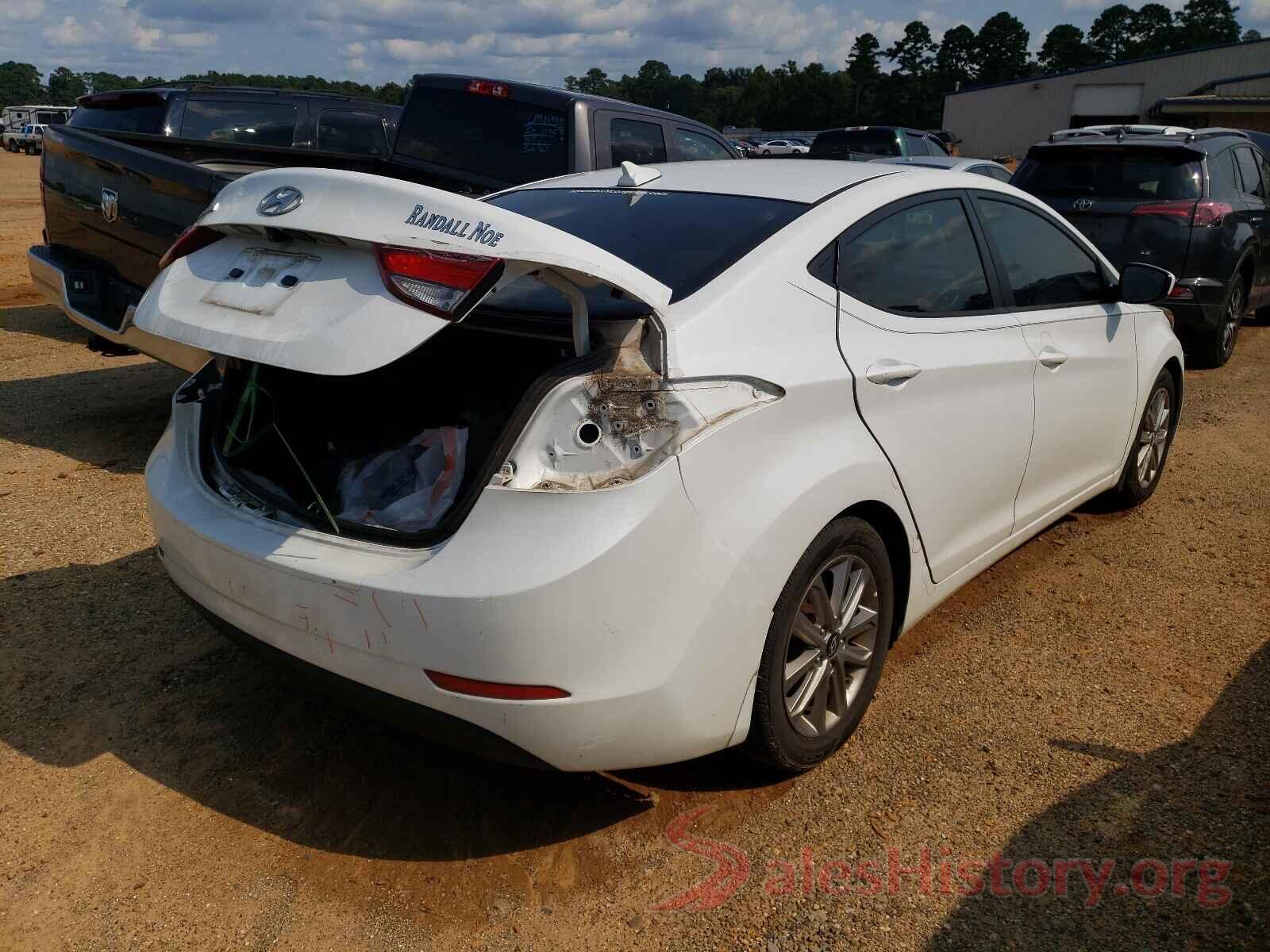 5NPDH4AE0GH656580 2016 HYUNDAI ELANTRA