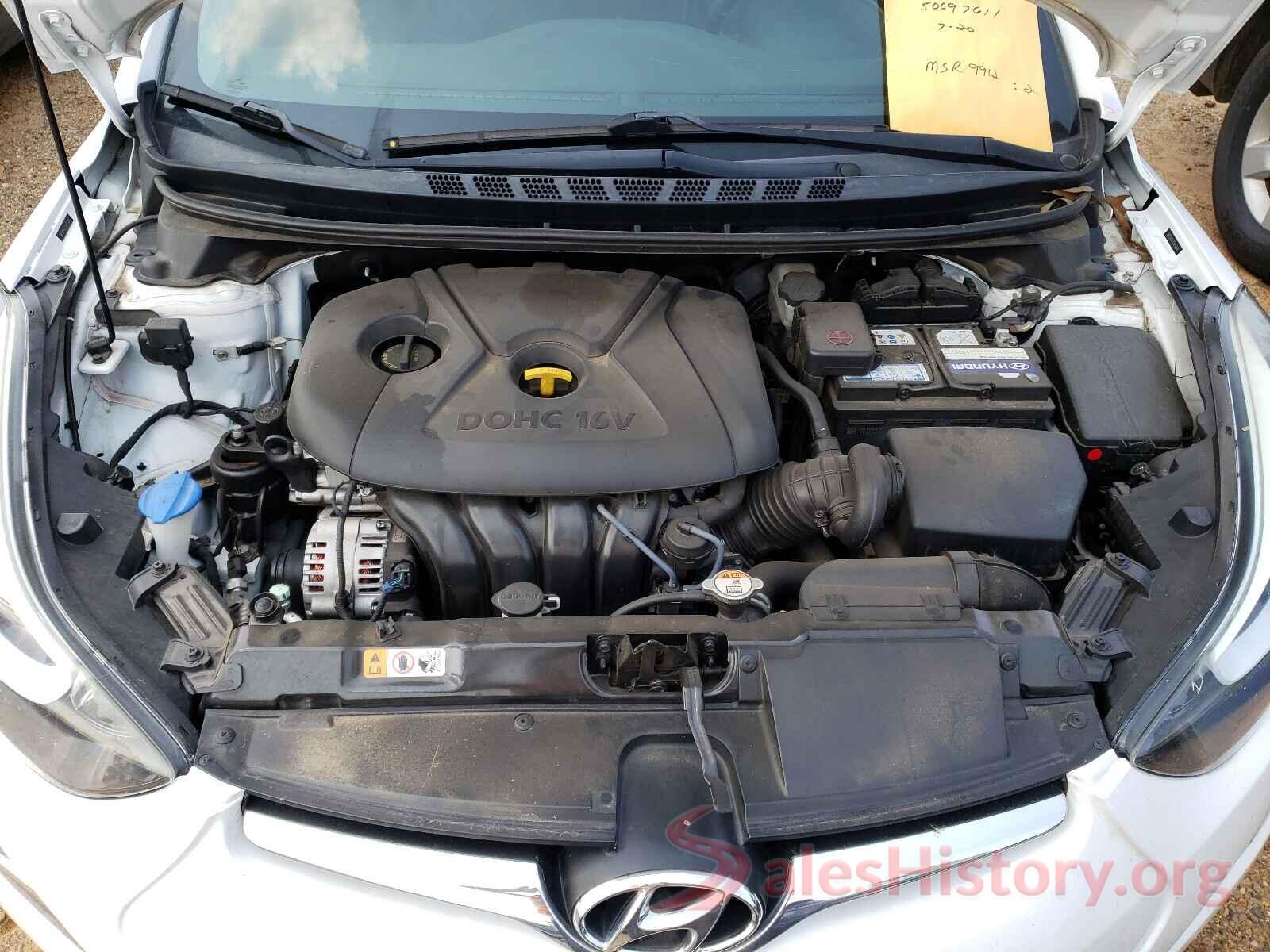 5NPDH4AE0GH656580 2016 HYUNDAI ELANTRA