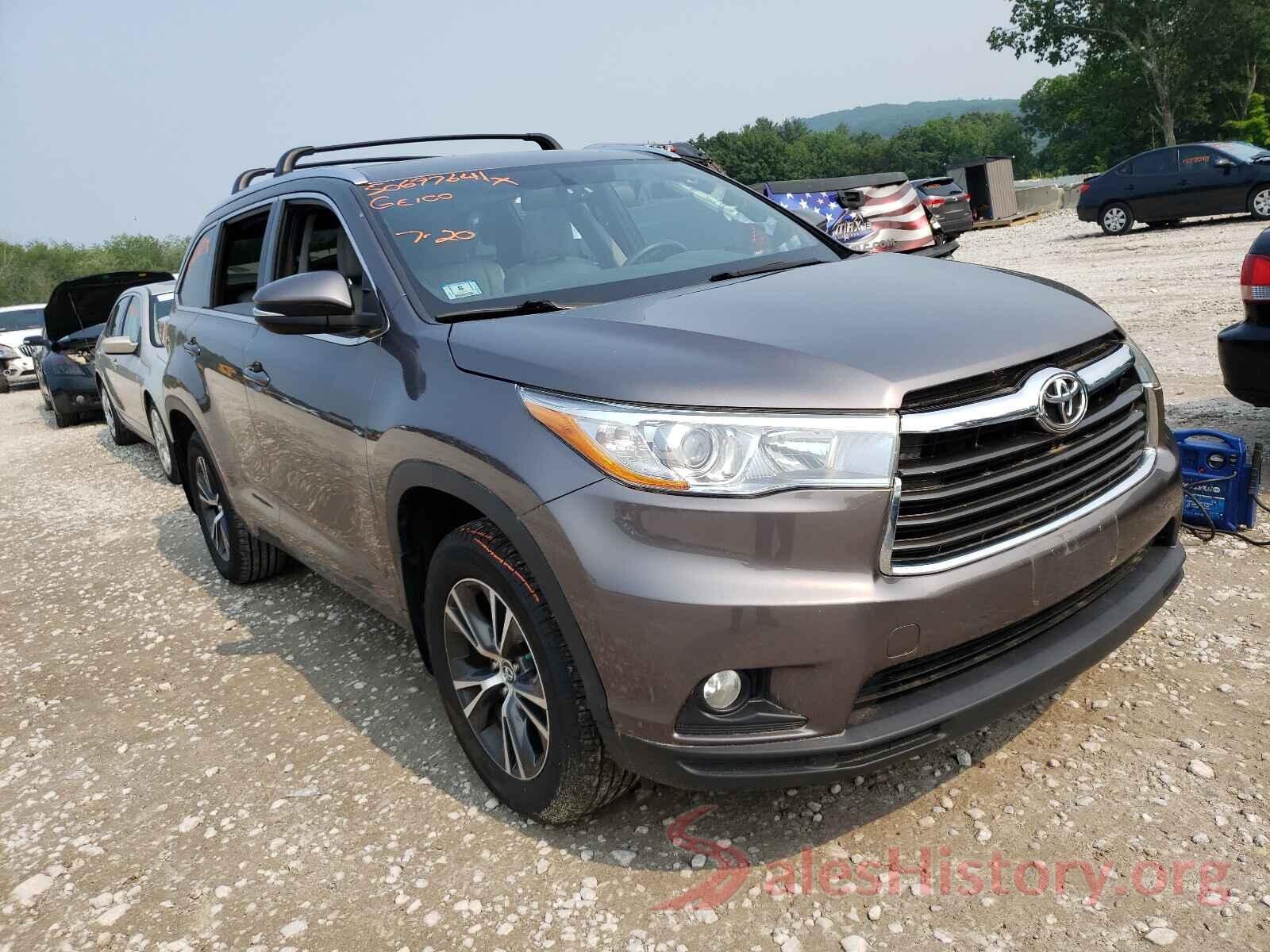 5TDJKRFH3GS240991 2016 TOYOTA HIGHLANDER