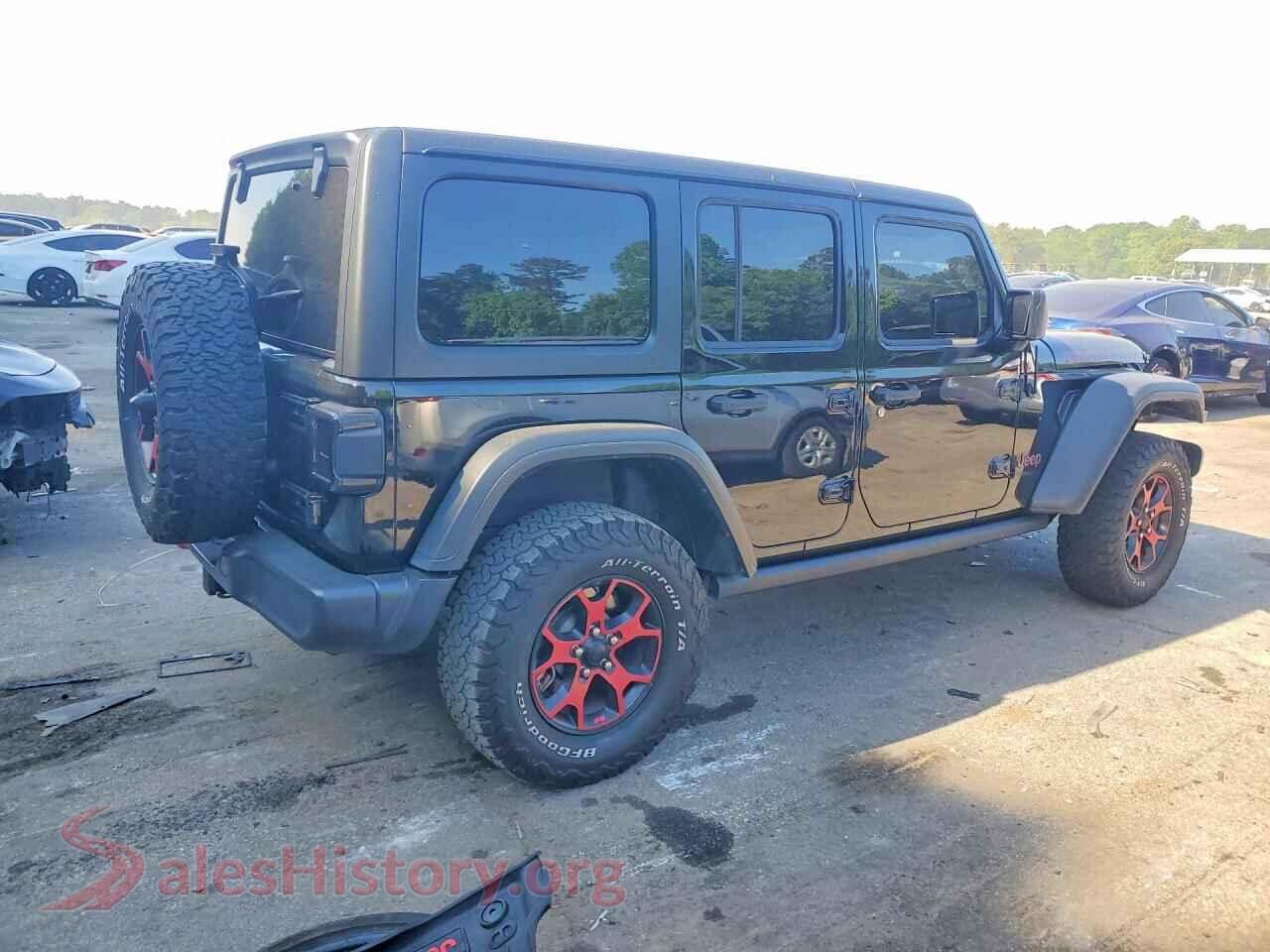 2021 JEEP WRANGLER VIN 1C4HJXFN0MW516129, right side view
