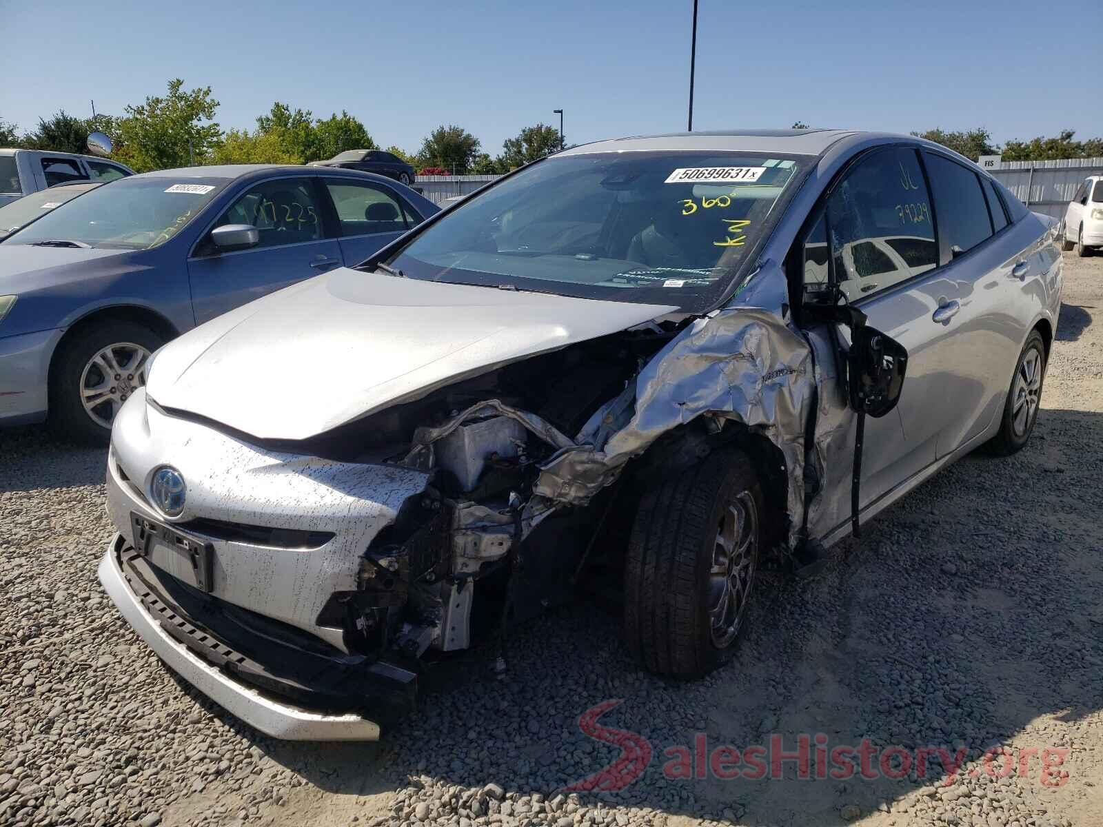 JTDKARFU6J3055590 2018 TOYOTA PRIUS