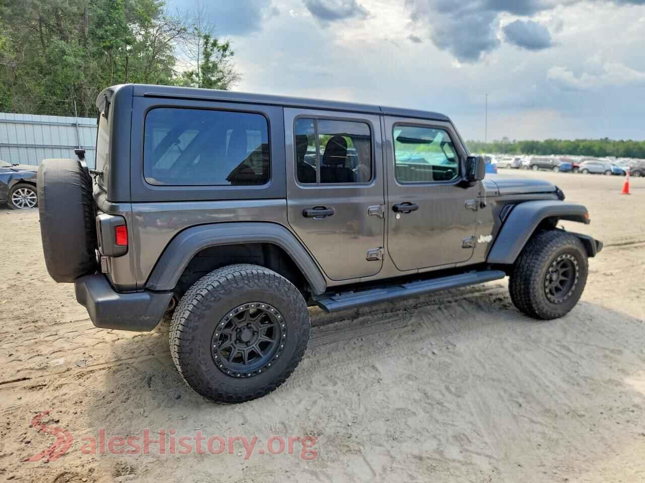 2019 JEEP WRANGLER VIN 1C4HJXDG6KW646546, right side view
