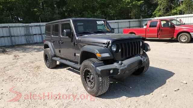 2019 JEEP WRANGLER VIN 1C4HJXDG6KW646546, trunk area