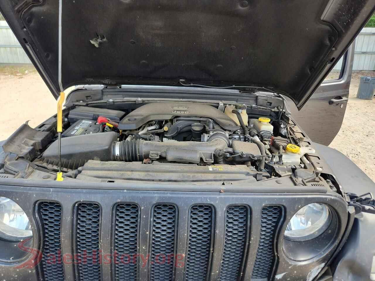 2019 JEEP WRANGLER VIN 1C4HJXDG6KW646546, VIN plate