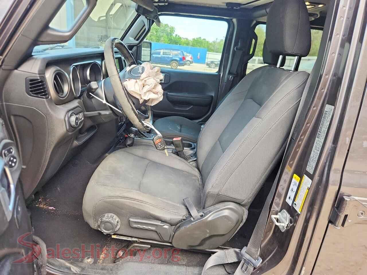 2019 JEEP WRANGLER VIN 1C4HJXDG6KW646546, engine bay