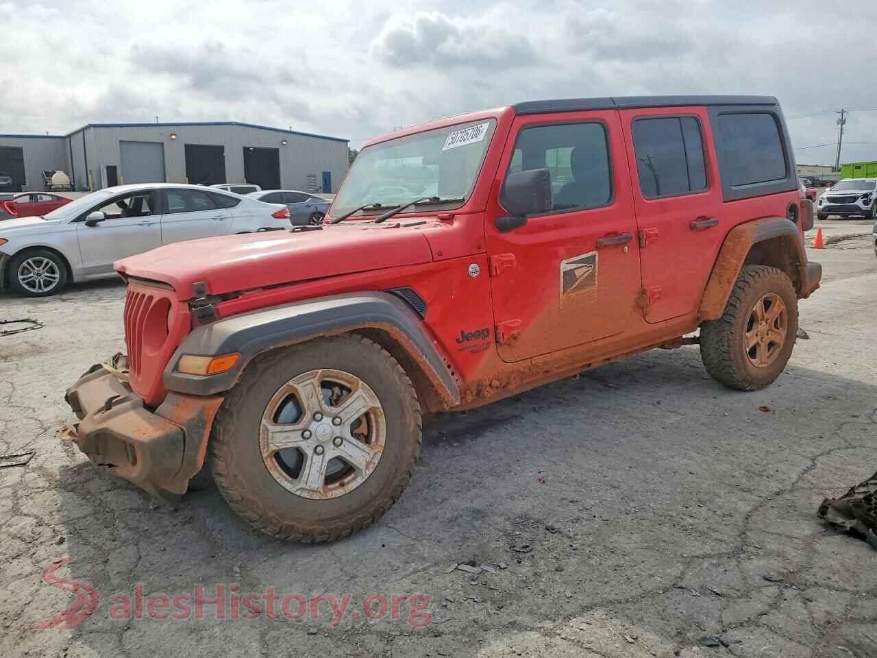 2021 JEEP WRANGLER VIN 1C4HJXKN5MW734346, auction photo