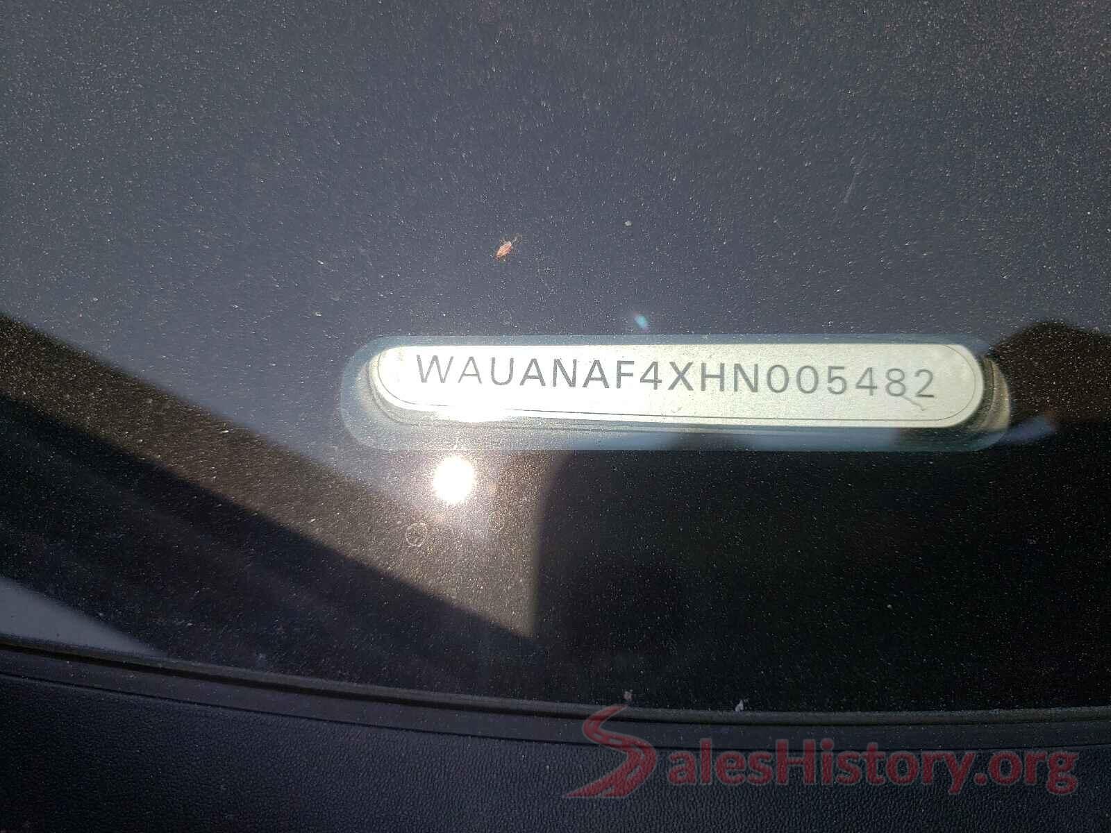 WAUANAF4XHN005482 2017 AUDI A4