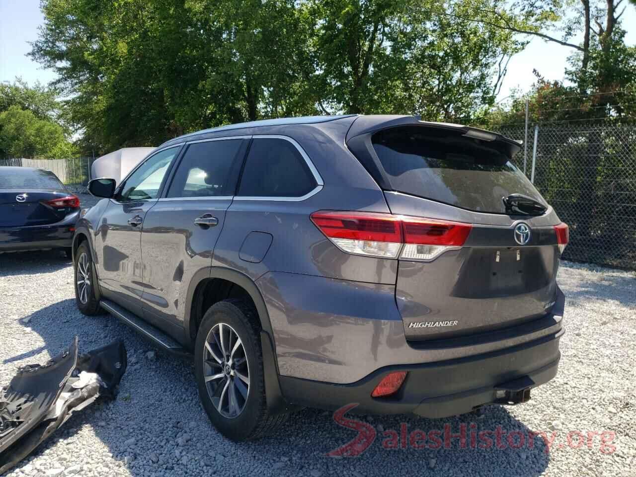 5TDJZRFHXKS610709 2019 TOYOTA HIGHLANDER