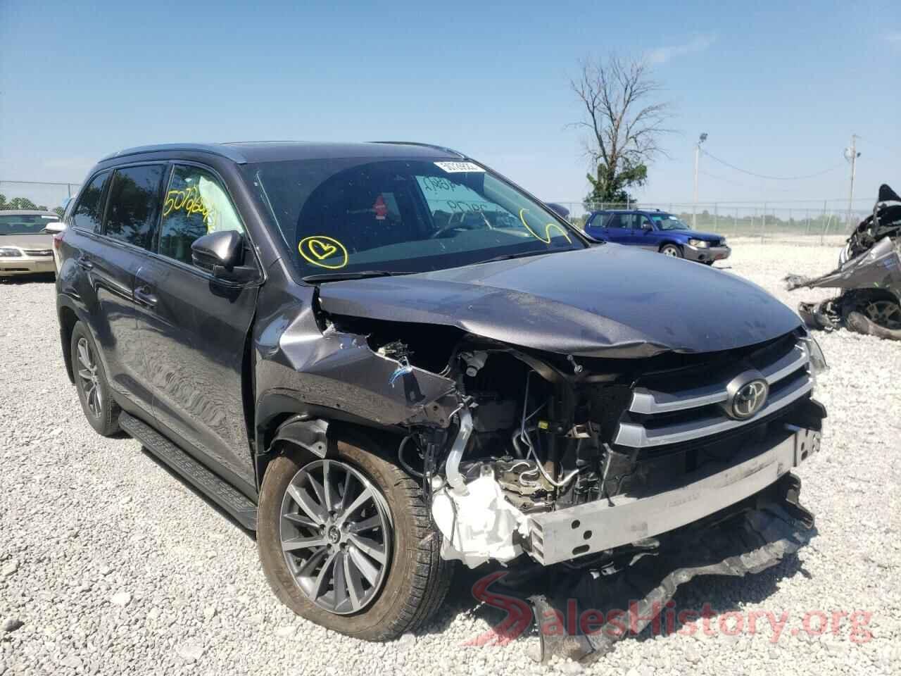 5TDJZRFHXKS610709 2019 TOYOTA HIGHLANDER