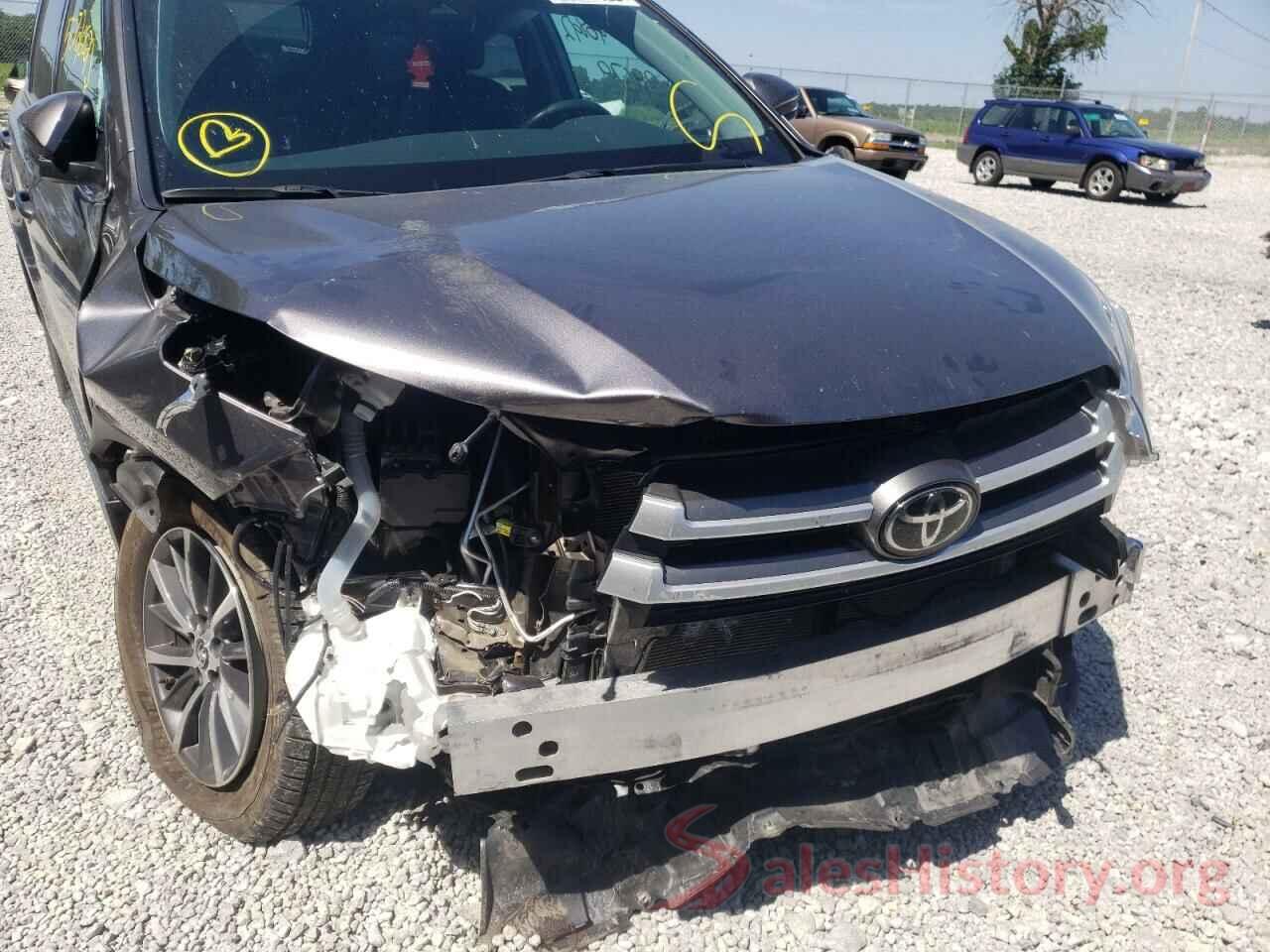 5TDJZRFHXKS610709 2019 TOYOTA HIGHLANDER