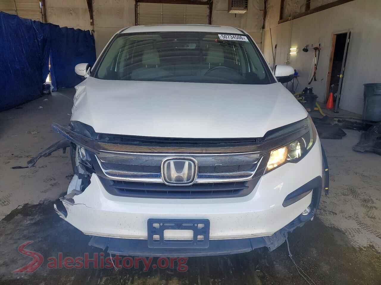 2019 HONDA PILOT VIN 5FNYF5H51KB012533, rear view