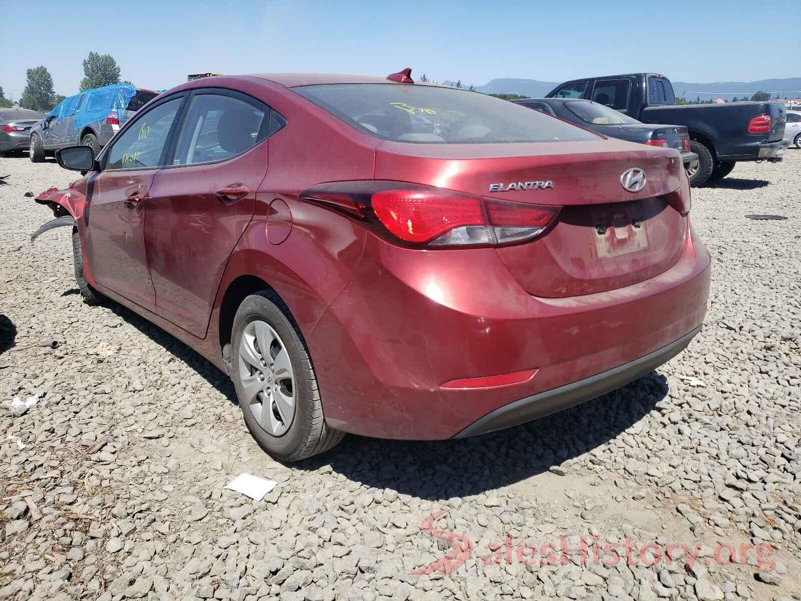 5NPDH4AE9GH710149 2016 HYUNDAI ELANTRA