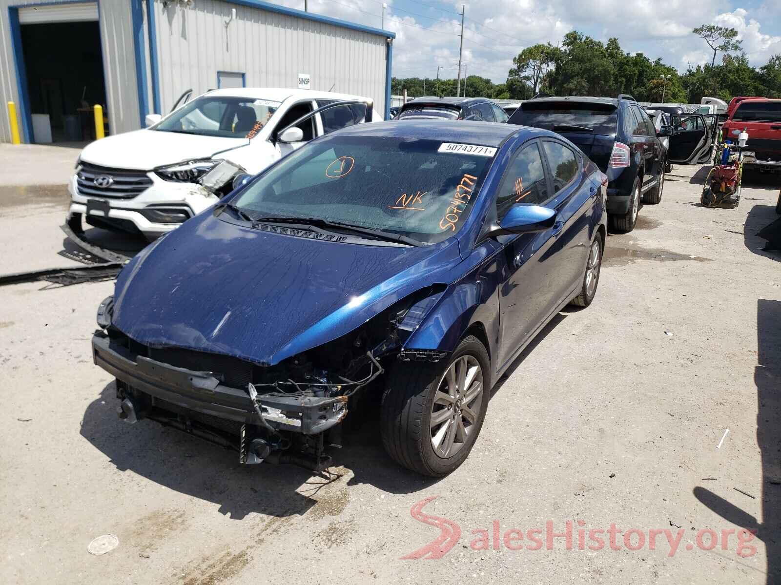 5NPDH4AE9GH740462 2016 HYUNDAI ELANTRA