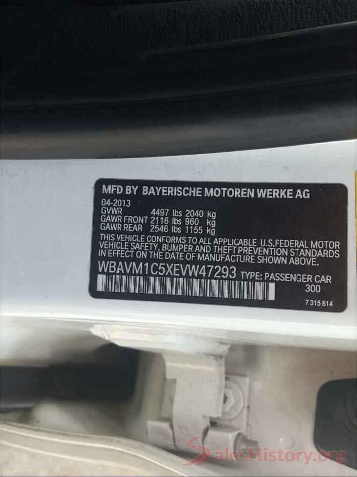 WBAVM1C5XEVW47293 2014 BMW X1