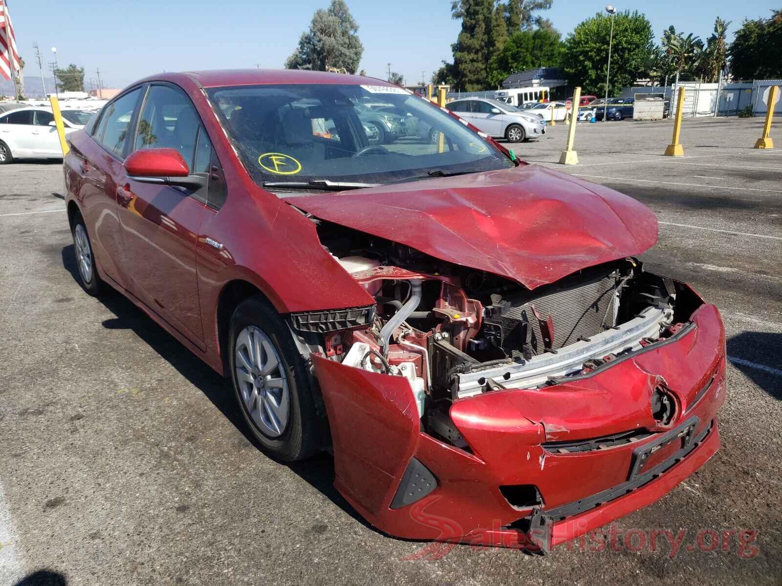 JTDKBRFU2H3550893 2017 TOYOTA PRIUS