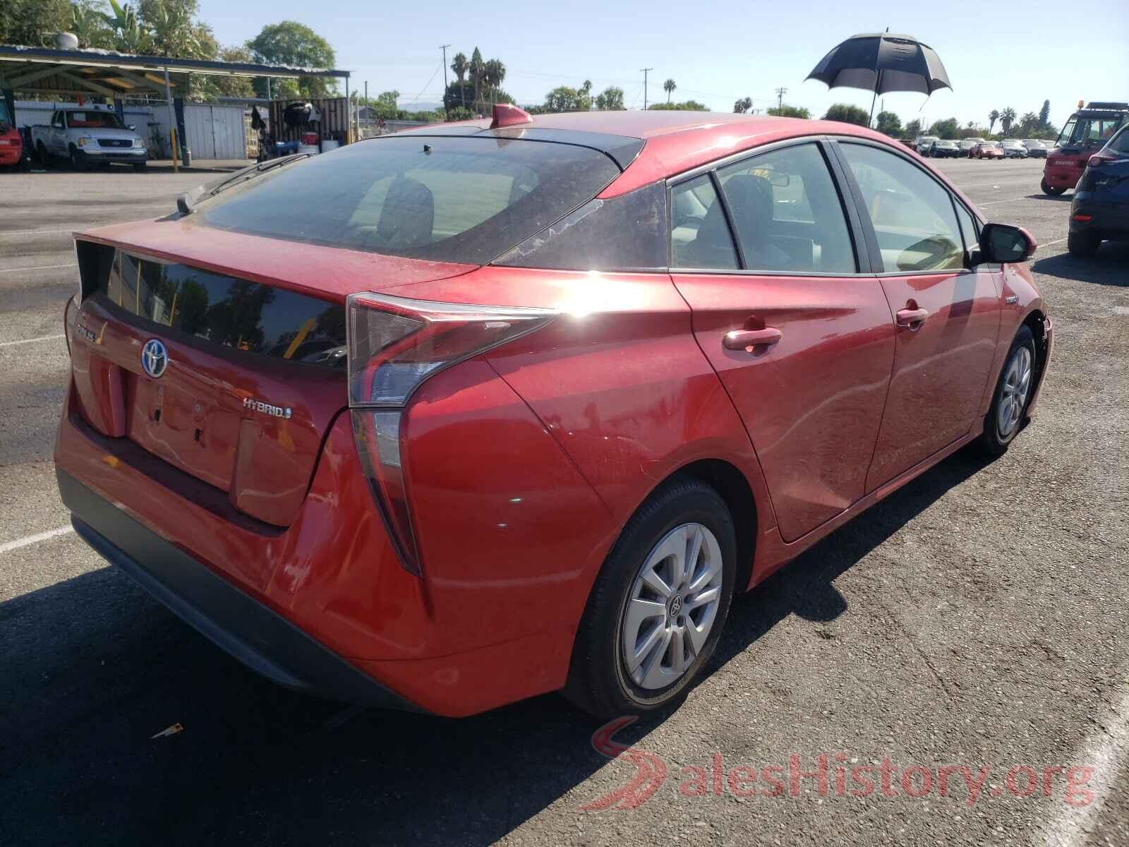 JTDKBRFU2H3550893 2017 TOYOTA PRIUS