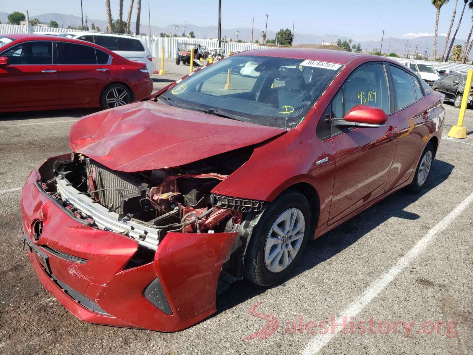 JTDKBRFU2H3550893 2017 TOYOTA PRIUS