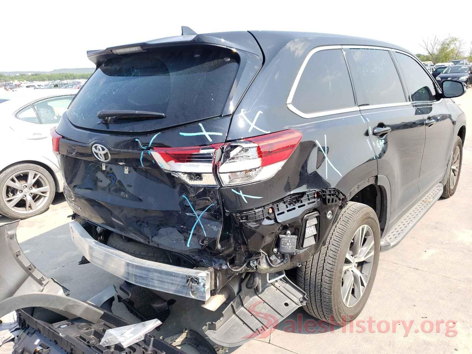 5TDZZRFH6KS320633 2019 TOYOTA HIGHLANDER