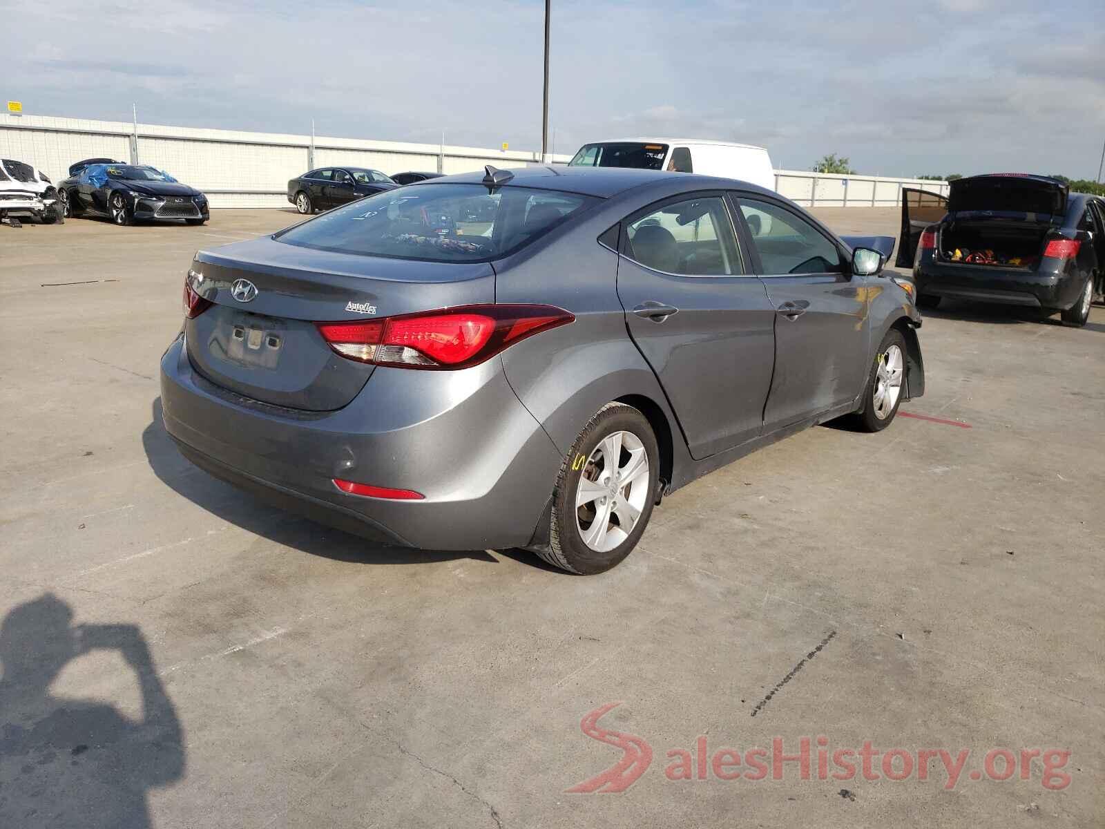 KMHDH4AE1GU593801 2016 HYUNDAI ELANTRA