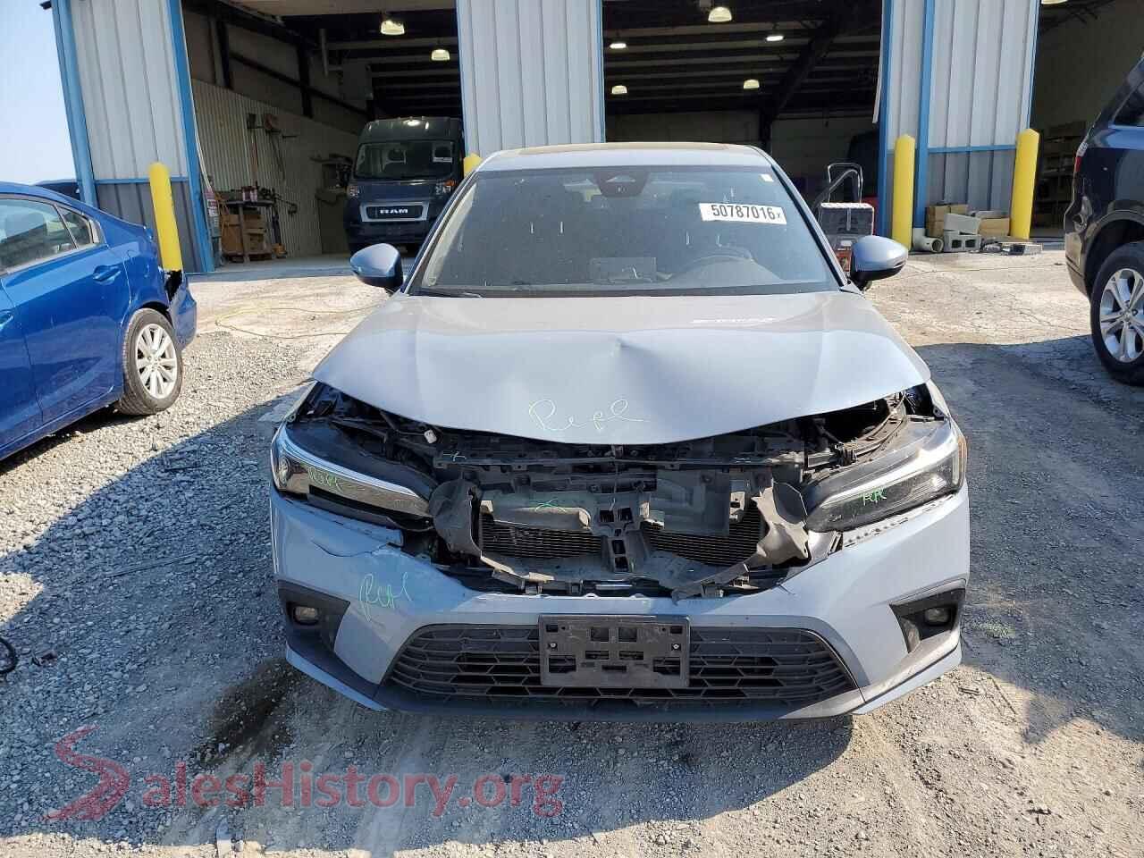 2022 HONDA CIVIC VIN 19XFL1H8XNE004752, rear view
