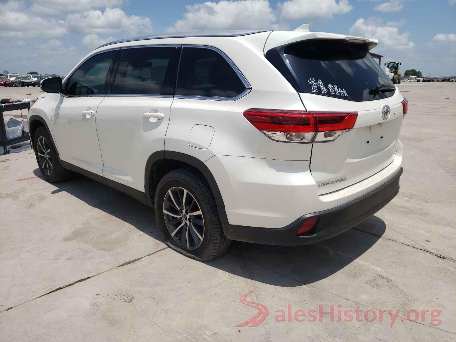 5TDKZRFH3KS571045 2019 TOYOTA HIGHLANDER