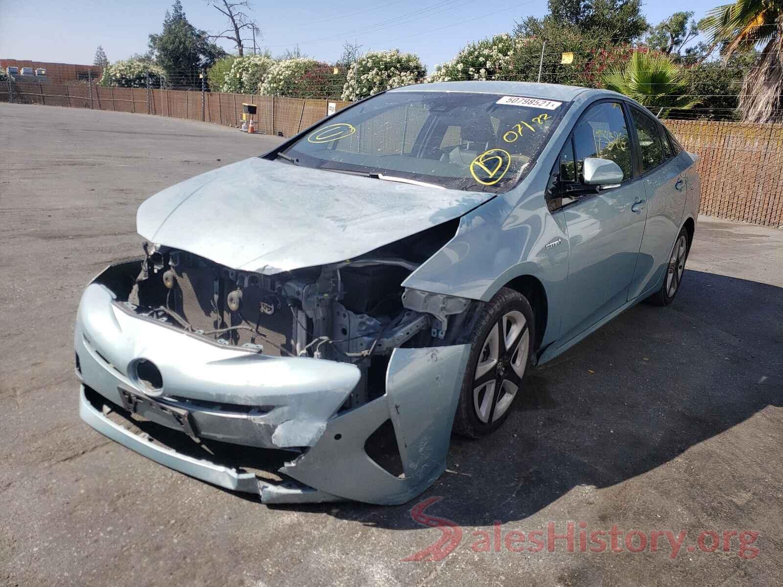 JTDKARFU8G3509735 2016 TOYOTA PRIUS