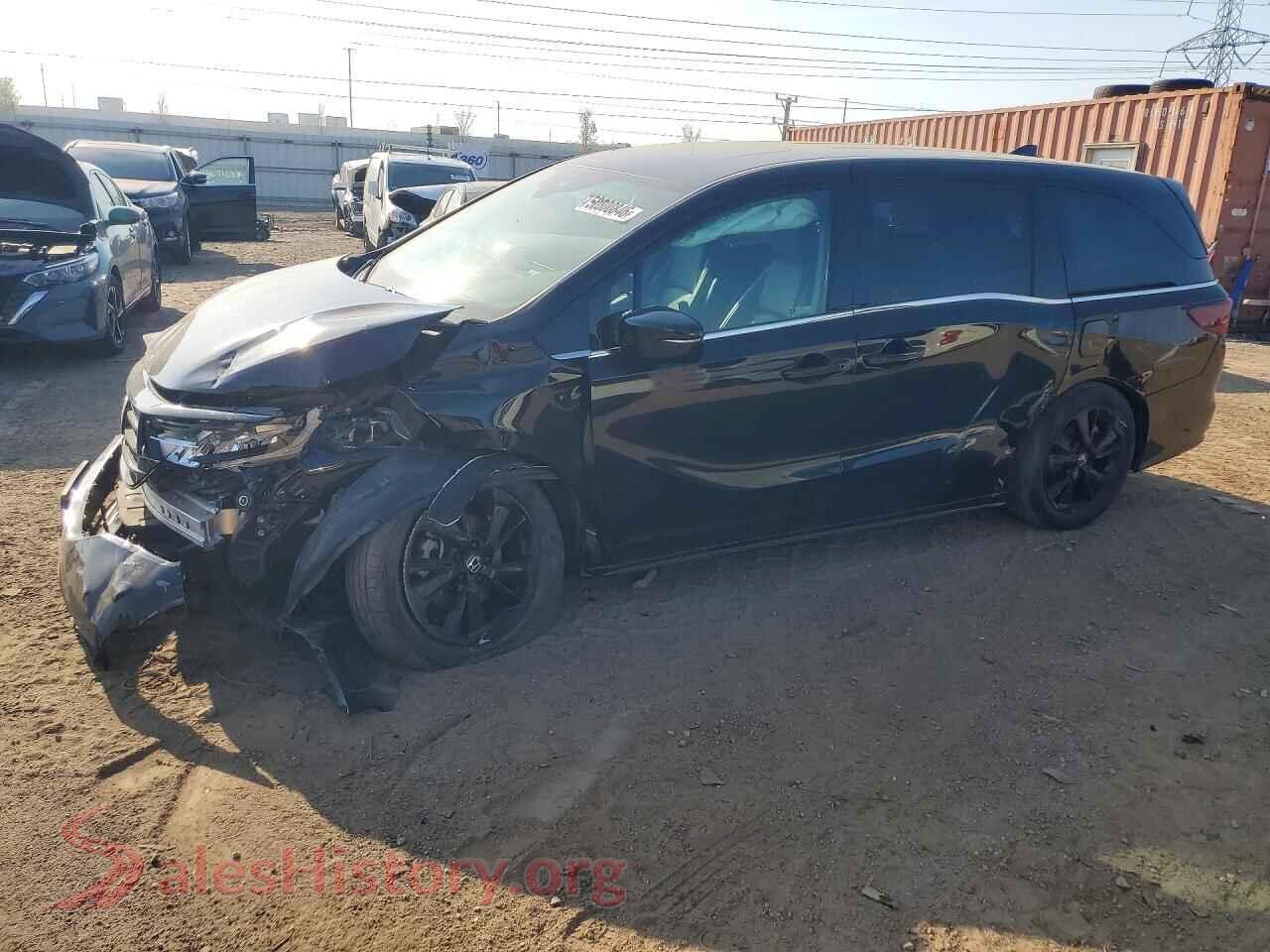 2023 HONDA ODYSSEY VIN 5FNRL6H74PB055825, auction photo