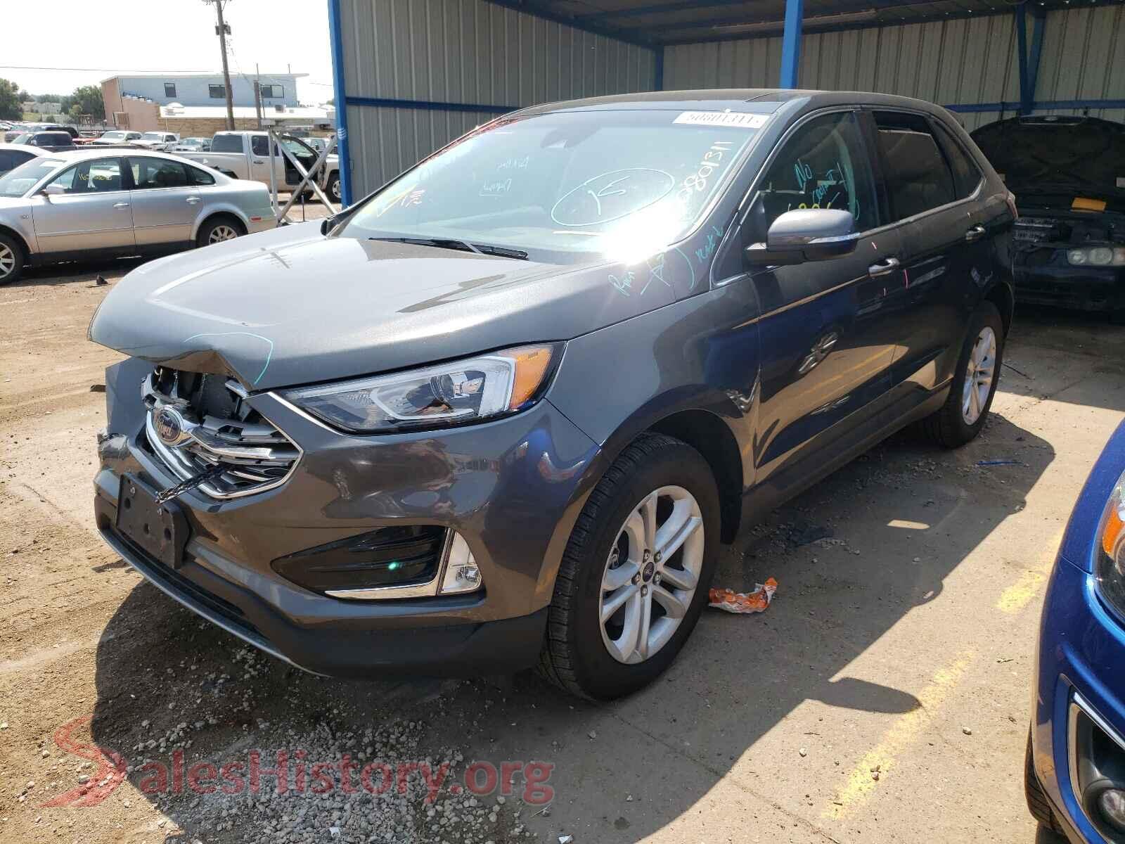 2019 FORD EDGE VIN 2FMPK4J9XKBC21096, front view
