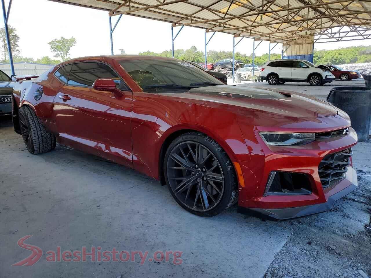 2022 CHEVROLET CAMARO VIN 1G1FK1R61N0110430, rear 3/4 view