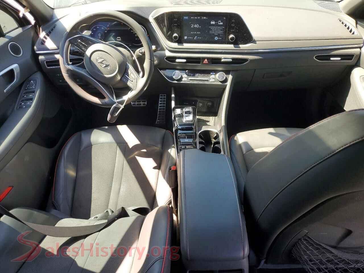 2020 HYUNDAI SONATA VIN 5NPEJ4J28LH050792, interior dashboard