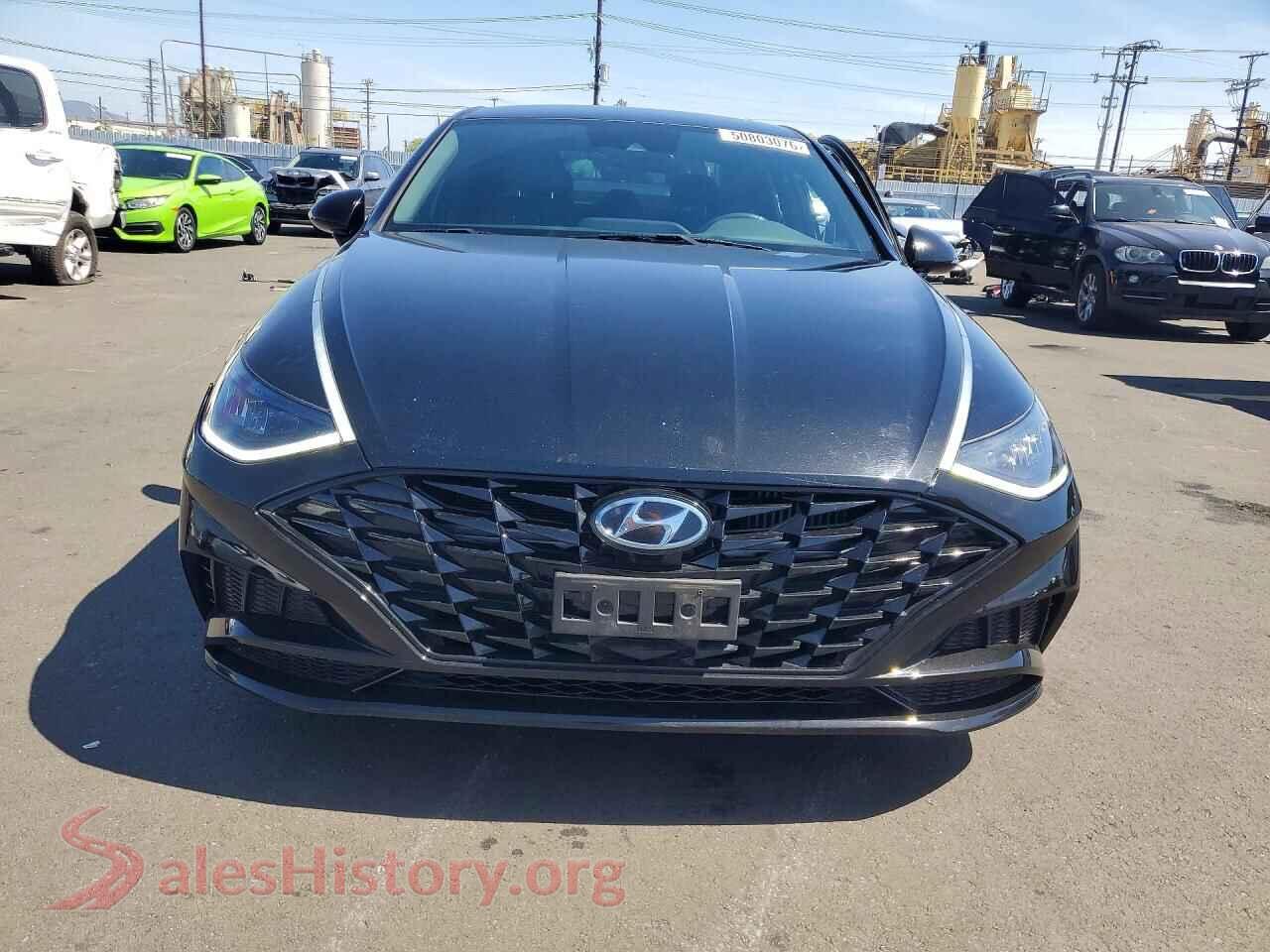 2020 HYUNDAI SONATA VIN 5NPEJ4J28LH050792, rear view